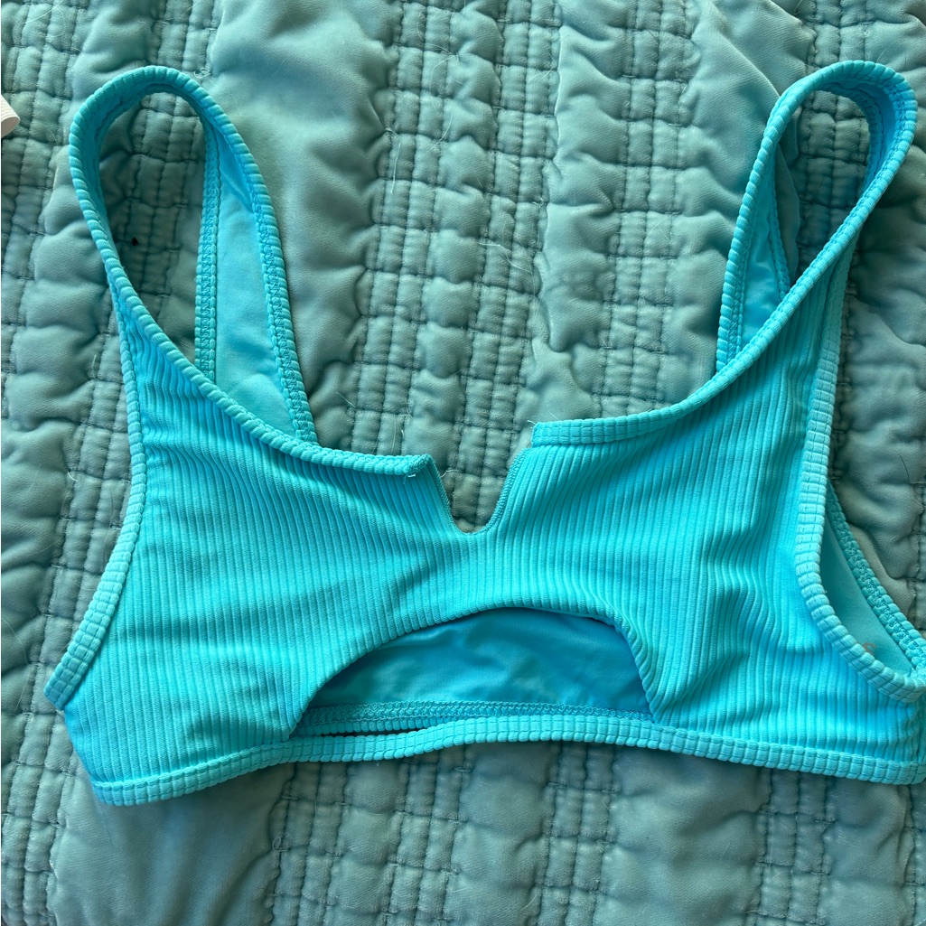 Frankie's Bikinis Aqua Blue Top